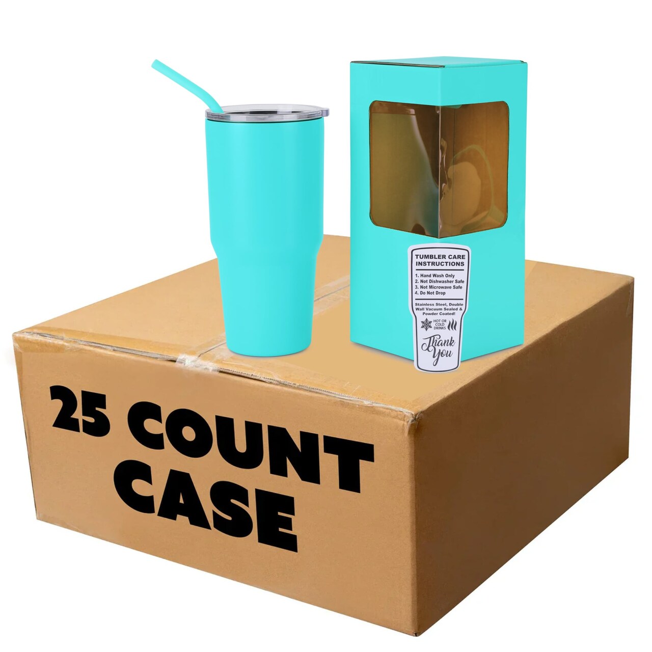 Makerflo 30 oz Powder Coated Tumbler and Handle Sold Separately, Includes a Sliding Splash & Leak Proof Lid, Ideal for Craft and Personalization (Laser Engraving, UV DTF, Epoxy, and Vinyl)